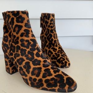 Leopard Print Heeled Boots